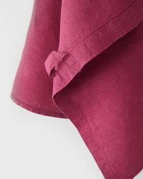 Tekla Linen glass towel, claret