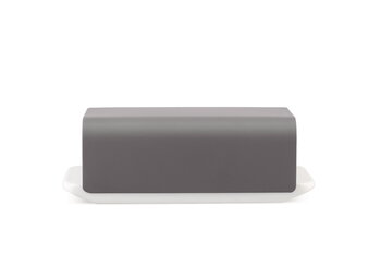 Alessi Mattina butter dish, dark grey