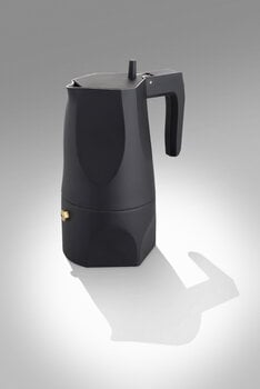 Alessi Espressozubereiter Ossidiana, 3 Tassen, schwarz