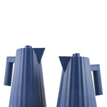Alessi Bollitore elettrico Plissè, 1 L, blu, immagine extra