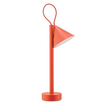 Alessi Lampada da tavolo portatile Tsumiki, rosso arancio, immagine extra