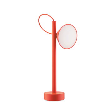 Alessi Lampada da tavolo portatile Tsumiki, rosso arancio, immagine extra