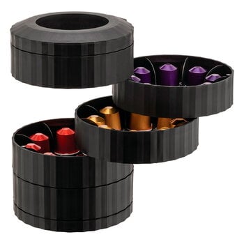 Alessi Porte-capsules de café expresso Plissé, noir, image extra