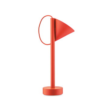 Alessi Lampada da tavolo portatile Tsumiki, rosso arancio, immagine extra