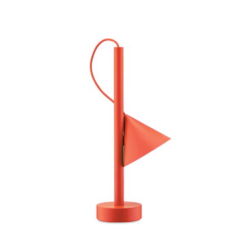 Alessi Lampada da tavolo portatile Tsumiki, rosso arancio, immagine extra