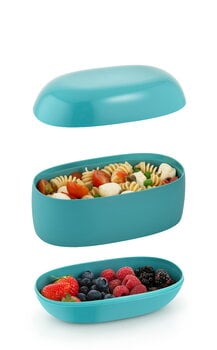 Alessi Food à porter lunch box, light blue