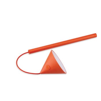 Alessi Lampada da tavolo portatile Tsumiki, rosso arancio, immagine extra