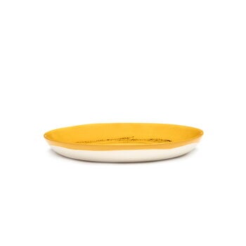 Serax Feast plate, XS, 4 pcs, yellow - black