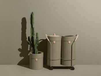 Mizetto Bin There set, trolley and 2 bins, L, olive, extra image