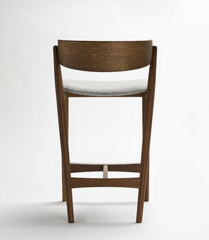 Sibast No 7 bar stool, 65 cm, smoked oak - grey Remix 123