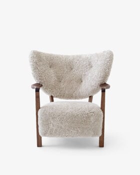 &Tradition Wulff ATD2 lounge chair and ATD3 pouf, Moonlight - walnut