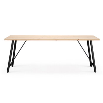 Tapio Anttila Collection Front Pine 195 table, pine - black oak