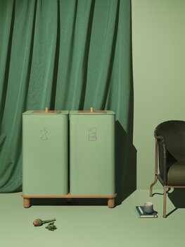 Mizetto Arkad recycling bin, pale green