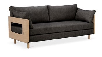Tapio Anttila Collection ON2 Wood sofa bed, soap waxed oak - dark grey Diamonds 007