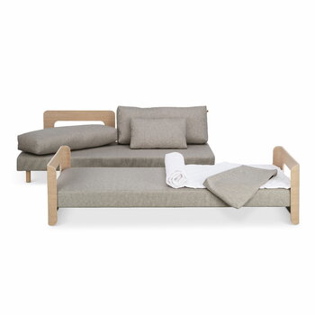Tapio Anttila Collection ON2 Wood sofa bed, soap waxed oak - beige Diamonds 289