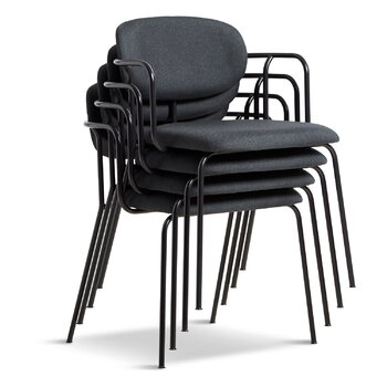 Woud Frame tuoli, musta - harmaa