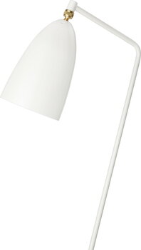 GUBI Gräshoppa floor lamp, alabaster white, glossy