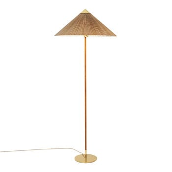 GUBI Tynell 9602 floor lamp, brass - bamboo