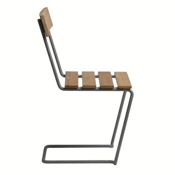 Grythyttan Stålmöbler Chair 1, galvanized steel - teak