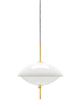 Fritz Hansen Clam riippuvalaisin, 44 cm, opaali