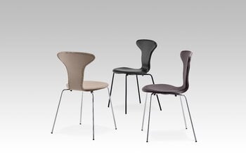 HOWE Munkegaard side chair, black leather - black