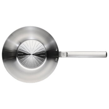 Fiskars Norden teräswokkipannu, pinnoittamaton, 28 cm, tuotteen lisäkuva