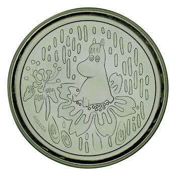 Arabia Moomin plate, 15,5 cm, pine green