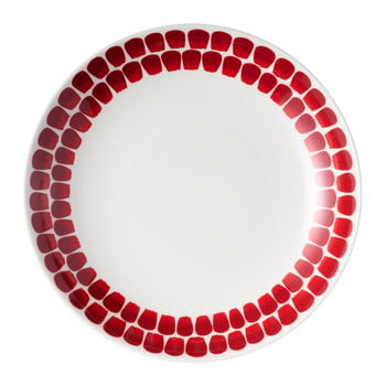 Arabia 24h Tuokio deep plate, 24 cm, red