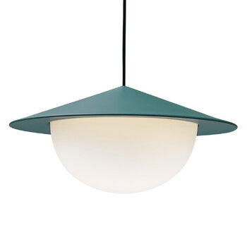 AGO Alley pendant, integrated LED, large, green