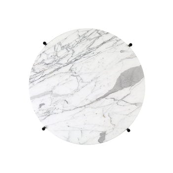 GUBI TS sohvapöytä, 55 cm, messinki - valkoinen marmori
