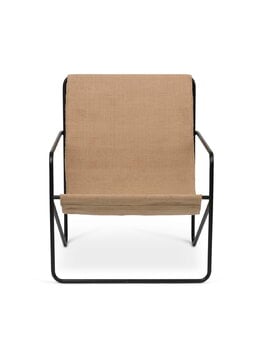 ferm LIVING Desert lounge chair, black - solid