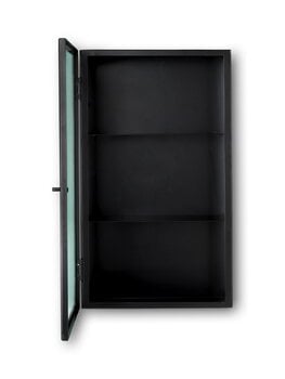 ferm LIVING Haze wall cabinet, reeded glass, black