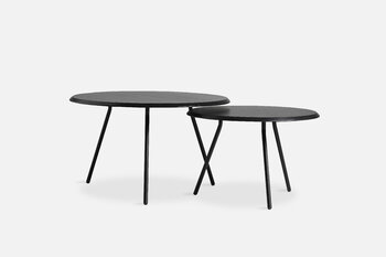 Woud Soround coffee table,  60 cm, h. 40,5 cm, black painted ash