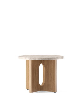 Audo Copenhagen Tavolino Androgyne, 50 cm, rovere - pietra Kunis Breccia