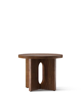 Audo Copenhagen Table d'appoint Androgyne, 50 cm, noyer