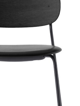 Audo Copenhagen Co stol, svart ek - svart läder