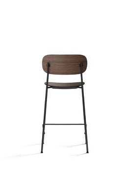 Audo Copenhagen Chaise de comptoir Co, 65,5 cm, acier noir - chêne teinté foncé