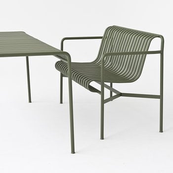 HAY Palissade table, 82,5 x 90 cm, olive