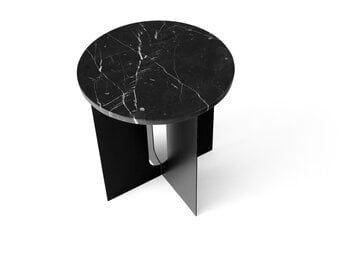 Audo Copenhagen Marmorplatte für Tisch Androgyne, schwarz