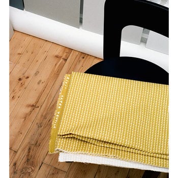 Artek Rivi acrylic coated fabric, 145 x 300 cm, mustard - white