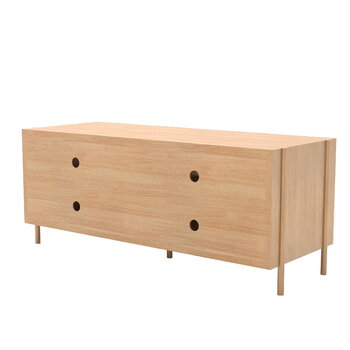 Hartô Credenza Gabin 122 cm, rovere - grigio ardesia, immagine extra