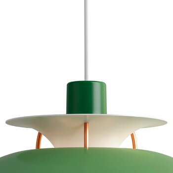 Louis Poulsen Lampada a sospensione PH 5 Mini, verde