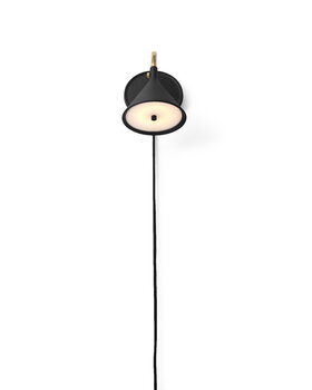 Audo Copenhagen Cast Sconce wall lamp with diffuser, dimmable, black - brass