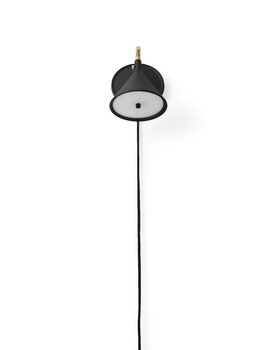 Audo Copenhagen Cast Sconce vägglampa med diffusor, dimbar, svart - mässing