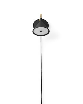 Audo Copenhagen Cast Sconce wall lamp with diffuser, dimmable, black - brass