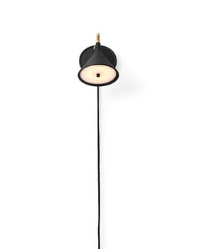 Audo Copenhagen Cast Sconce seinävalaisin diff., himmennettävä, musta - messinki