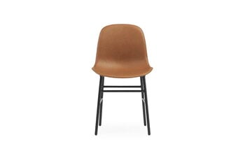 Normann Copenhagen Form chair, black steel - brandy leather Ultra