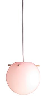 Frandsen Lampada a sospensione Koi, 25 cm, rosa opale - ottone