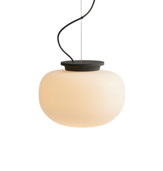 Frandsen Lampada a sospensione Supernate, 28 cm, opale bianco - nero