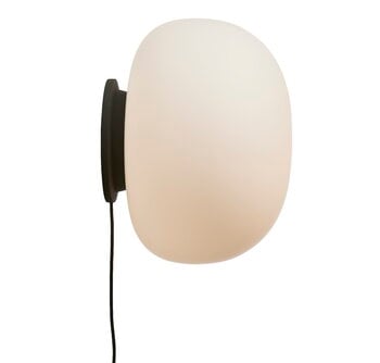 Frandsen Lampada da parete Supernate, 38 cm, opale bianco - nero